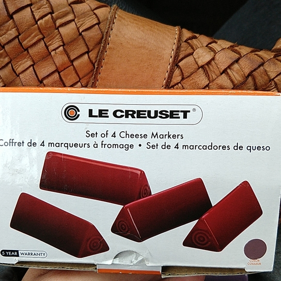 Le Creuset Other Set Of 4 Le Creuset Purple Ceramic Cheese Markers